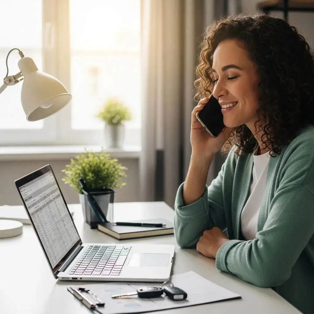 Individual communicating with lender to prevent vehicle repossession during bankruptcy