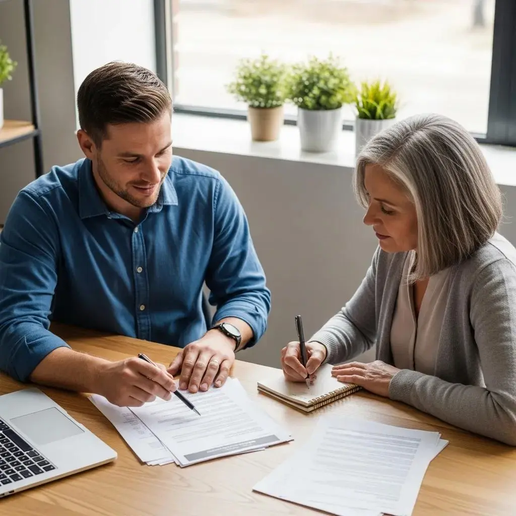 Independent attorney providing personalized legal service to a client